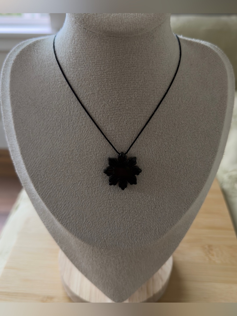 Burma Wuji Jade Sunflower Snowflake Philippine Sun Pendant